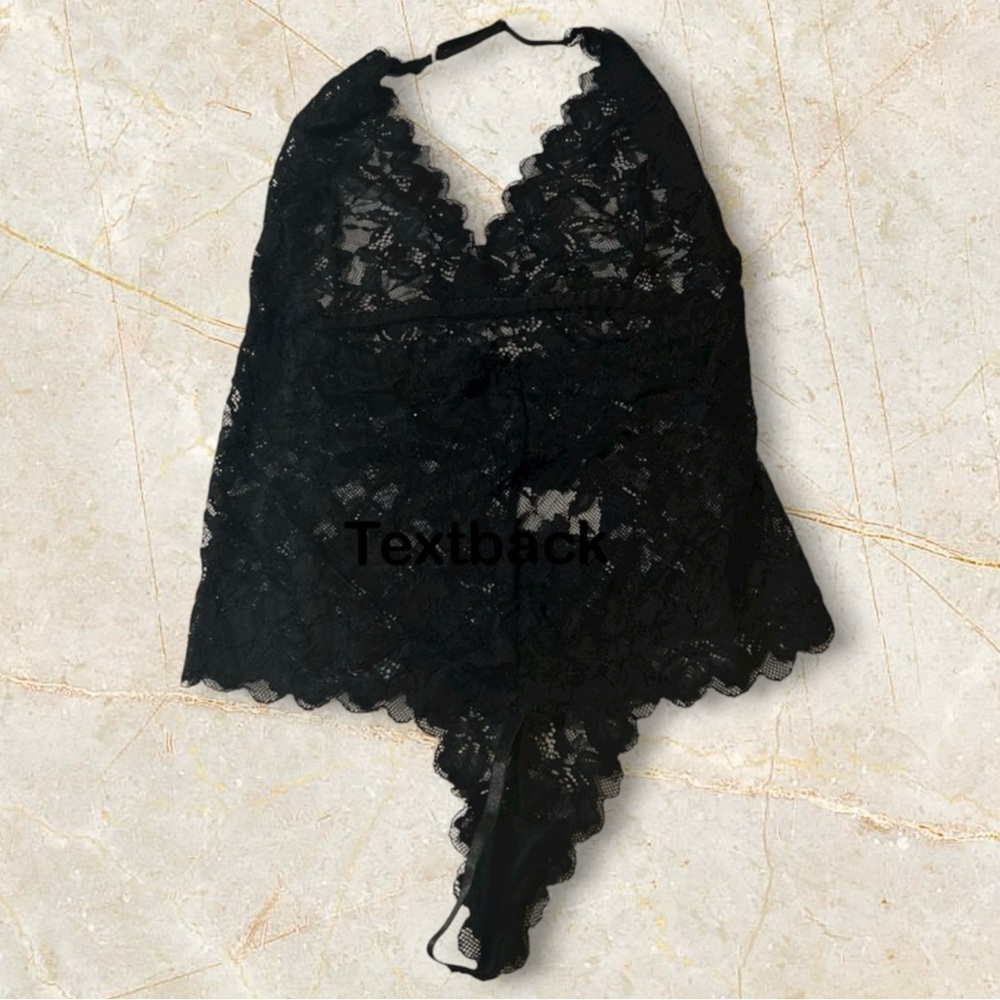 Black Lace Bodysuit Teddie Lingerie. New. Sizes Med, Large, XL - Picture 5 of 8
